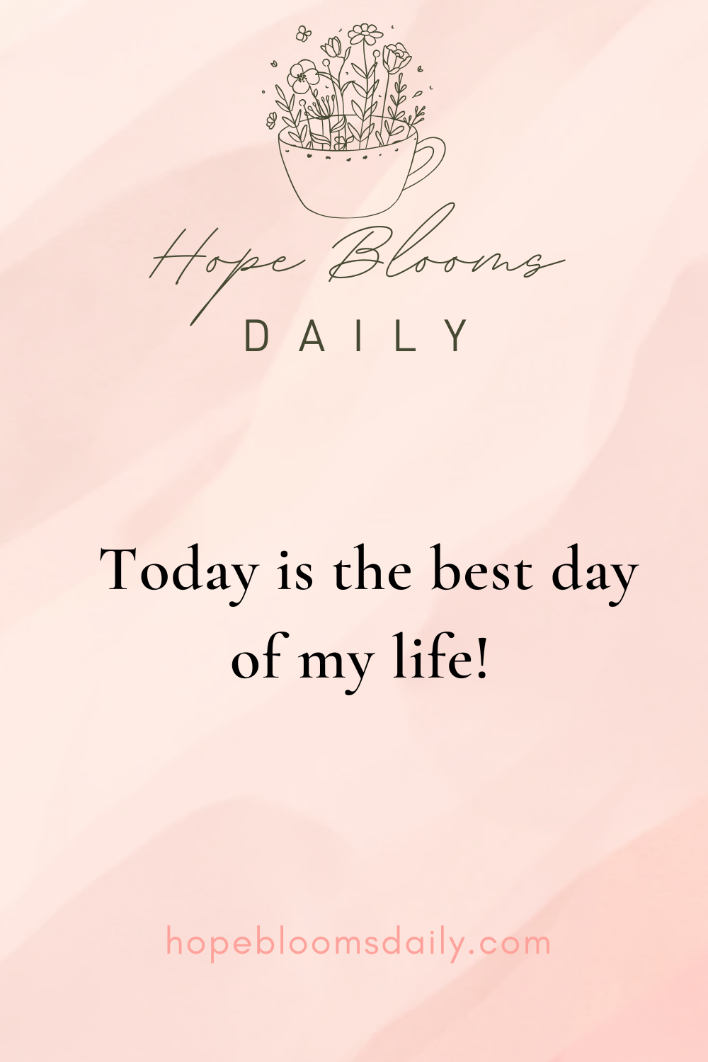 Today is the best day of my life!