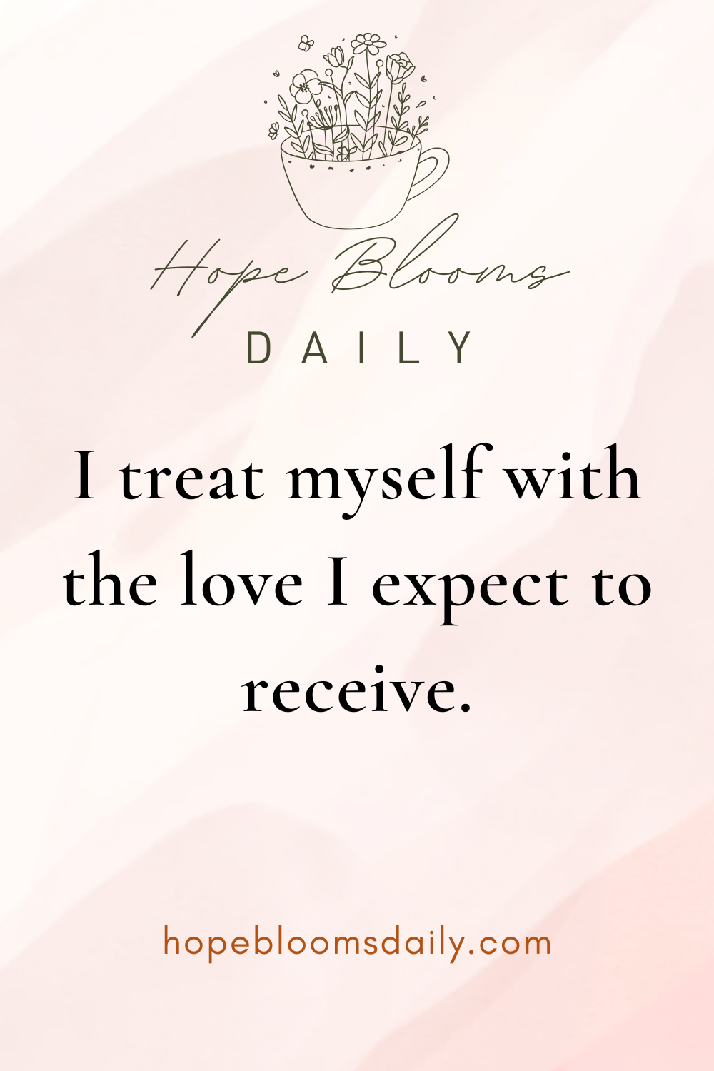 I treat myself with the love