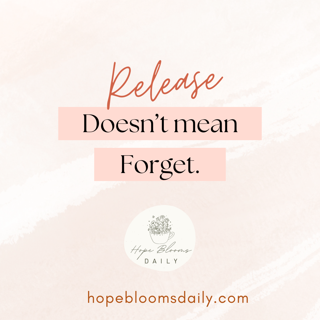 Release Doesn’t Mean Forget