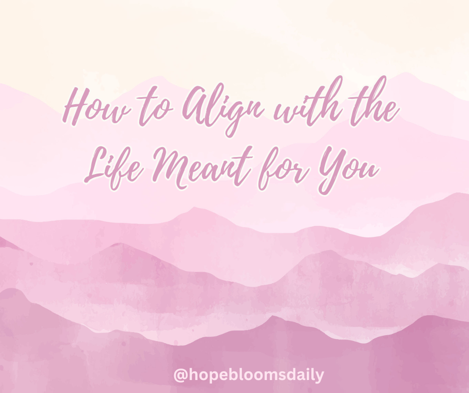 How to Align with the life meant for you
