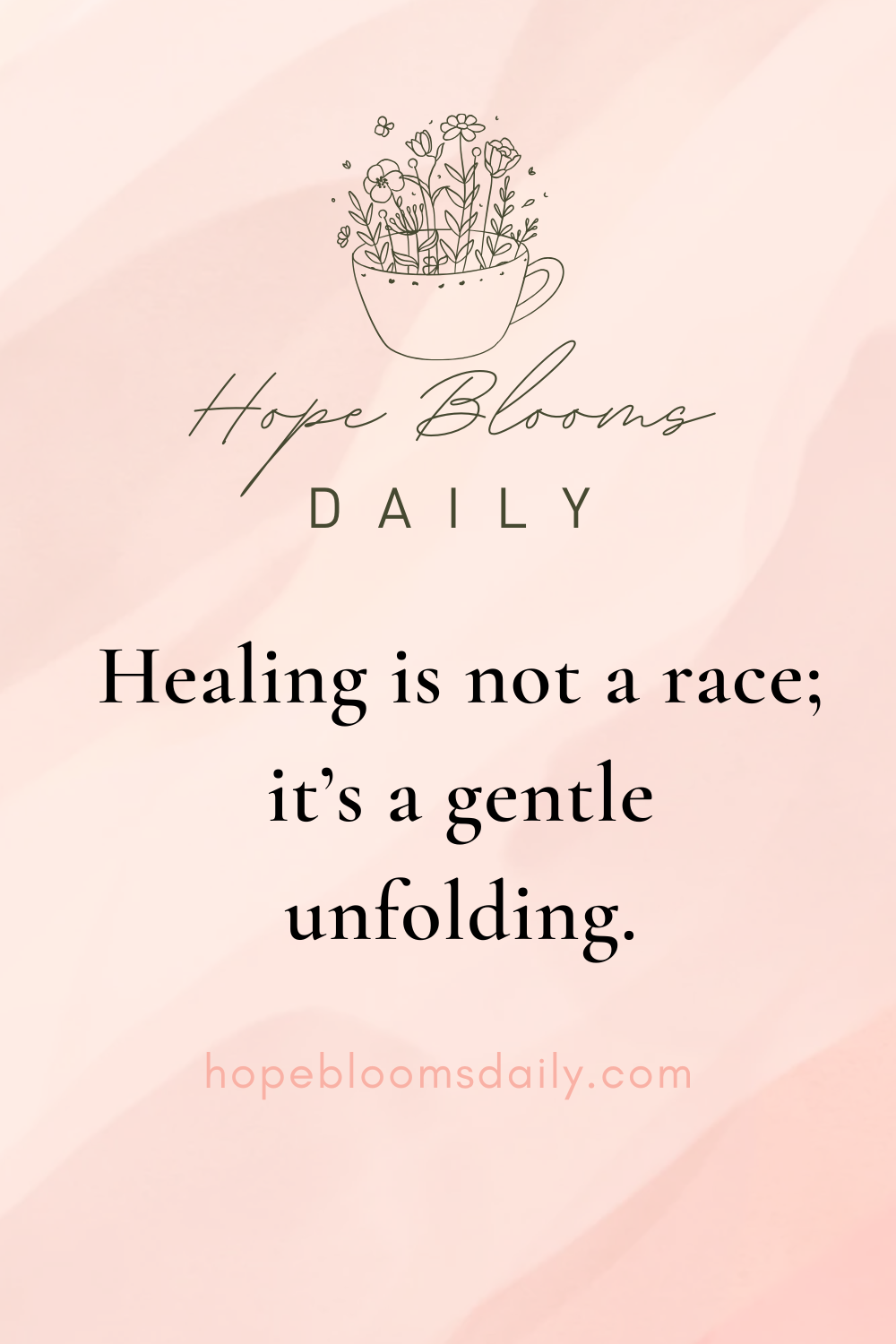 Healing is not a race; it’s a gentle unfolding.