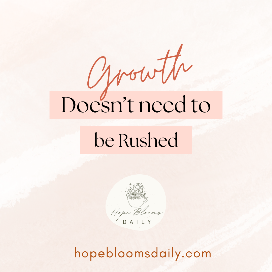 Growth Doesn’t Need to Be Rushed