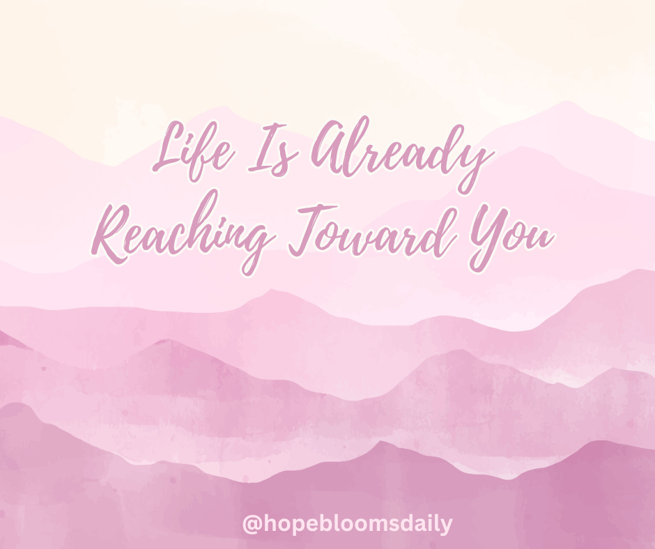 Life Is Already Reaching Toward You
