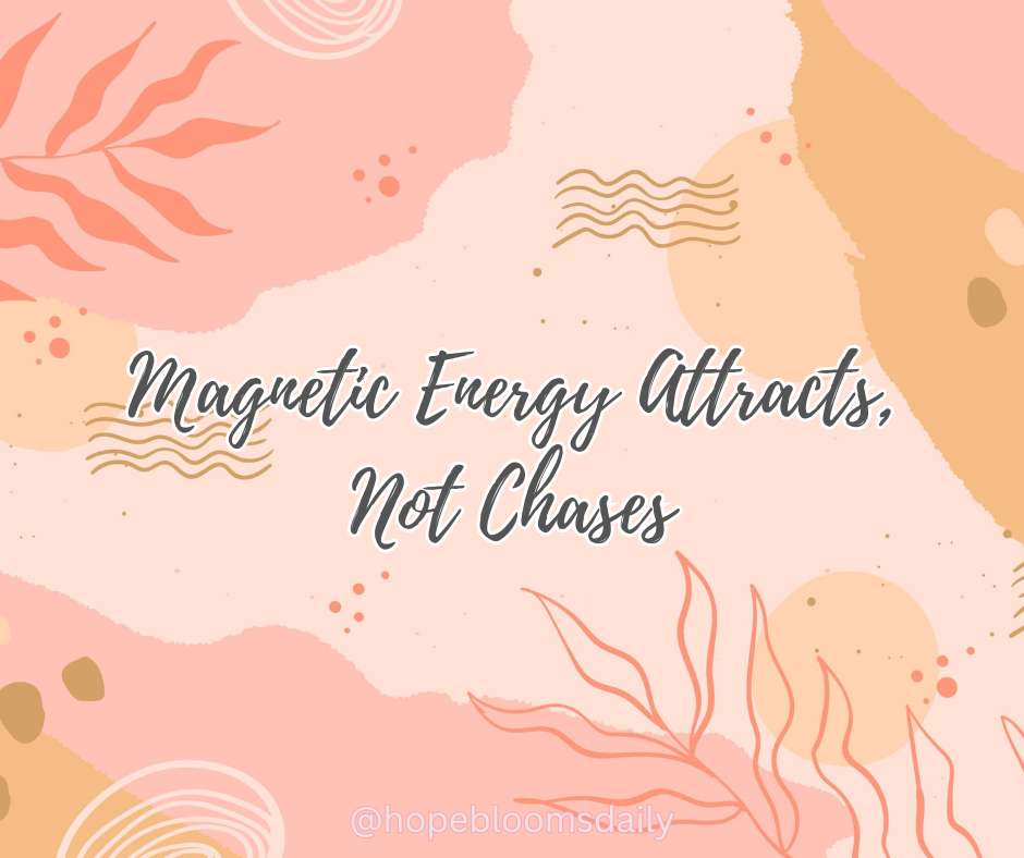 Magnetic Energy Attracts, Not Chases